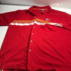 kansas city chiefs button up shirt